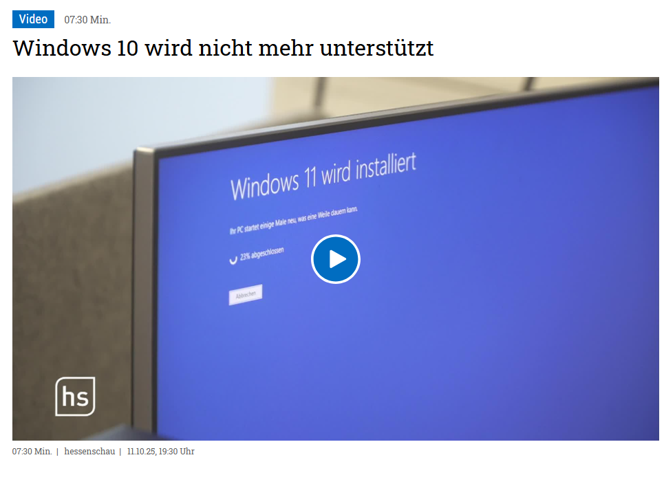 Die Hessenschau hat den PC Doktor besucht