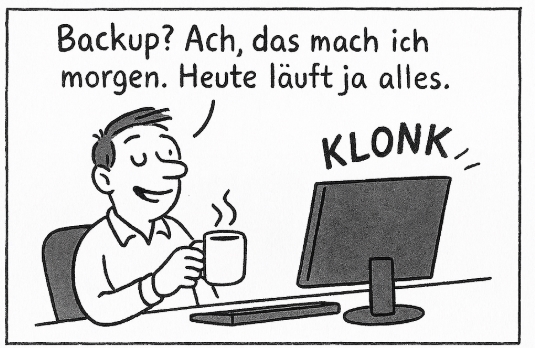 Backup? Ja, das Ding, das man immer erst macht, wenn’s zu spät ist
