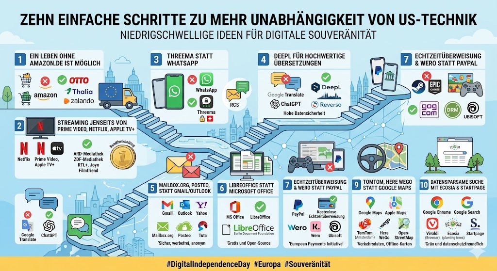Digitale Unabhängigkeit: Man muss nicht gleich in den Wald ziehen